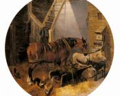 The Farmyard - 约翰·弗雷德里克·赫尔林